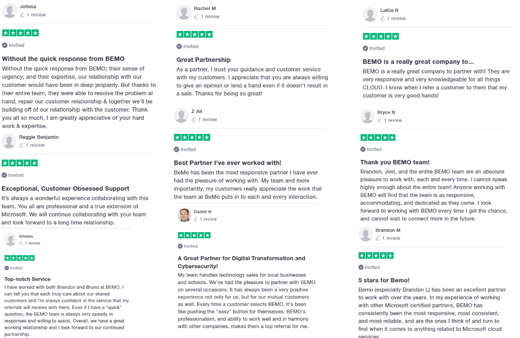 BEMO TRUSTPILOT