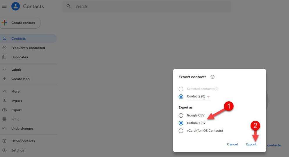 Contacts Migration 2