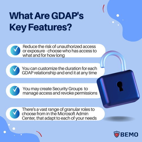gdap azure active directory features