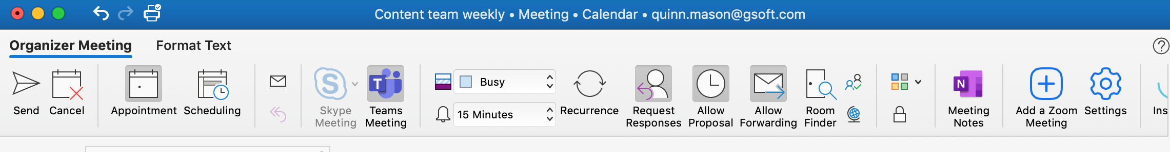 Meeting scheduler Outlook