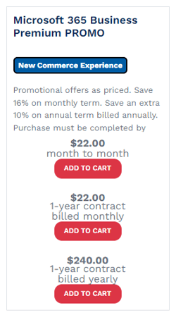 Promo example
