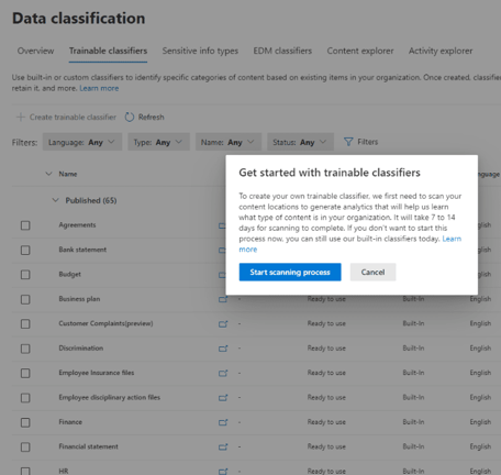trainable classifier