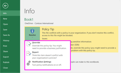 Microsoft Data Loss Prevention