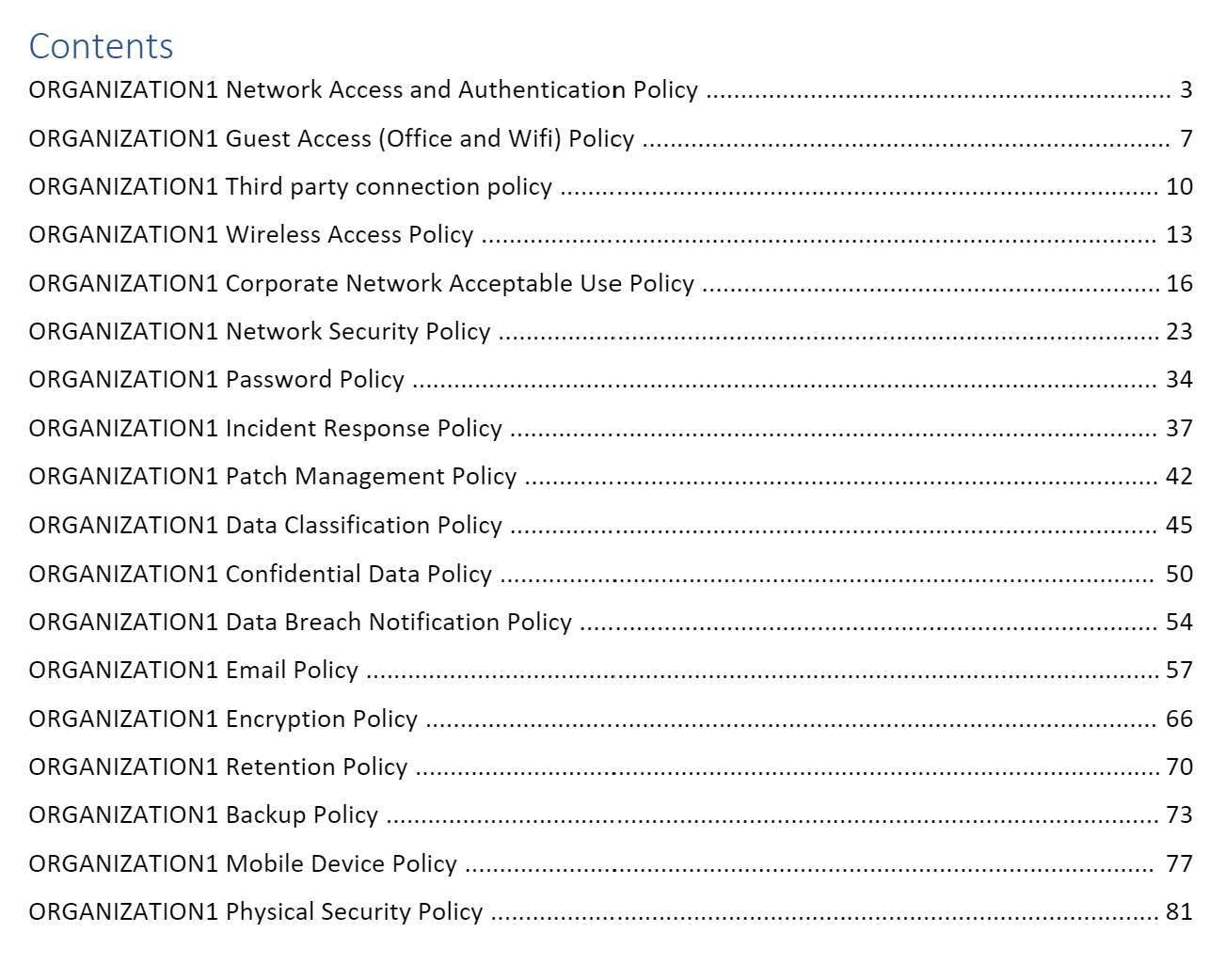 Security Handbook TOC