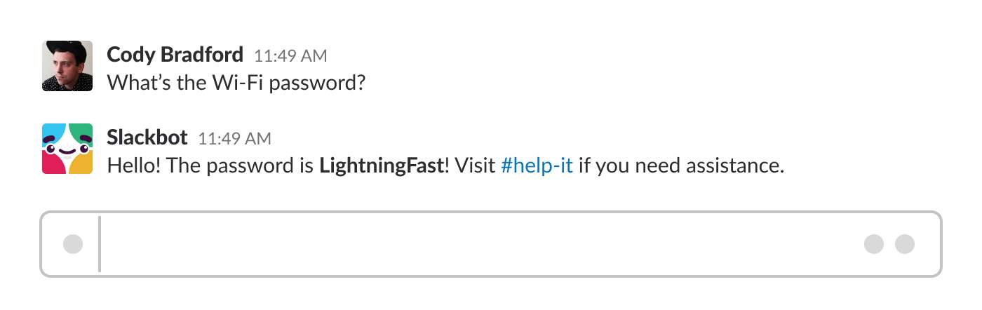 Slack bot