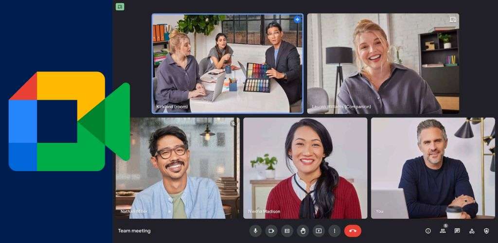 google meet interface