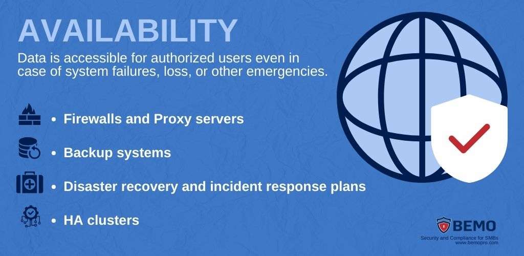 in the cia triad availability means ensuring that data is
