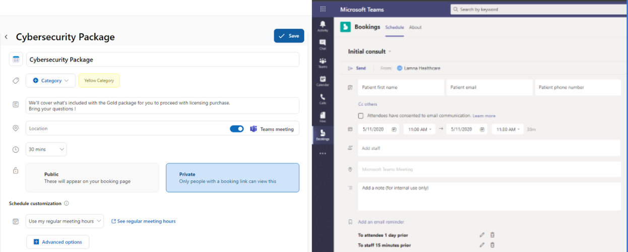 microsoft bookings
