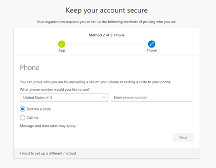 Microsoft Authenticator back-up phone