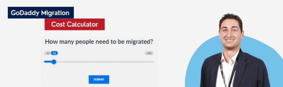 godaddy migration cost calculator