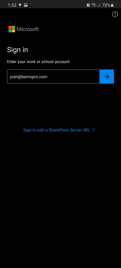 OneDrive app