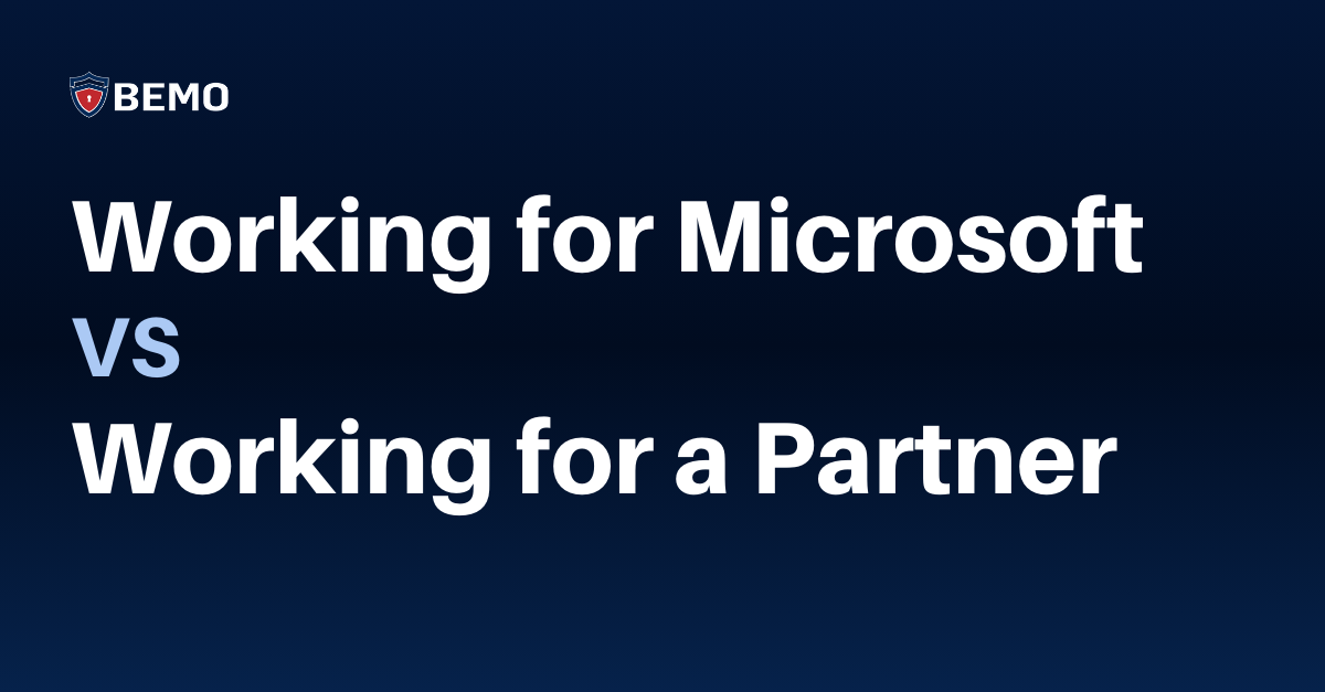Working for Microsoft vs. Working for a Partner