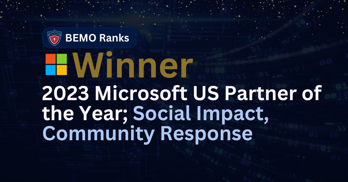 BEMO Wins Microsoft US Partner of the Year 2023