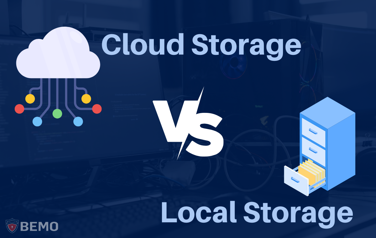 difference between local storage and cloud storage