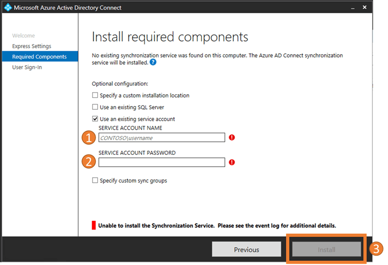 azure active directory connect step by step