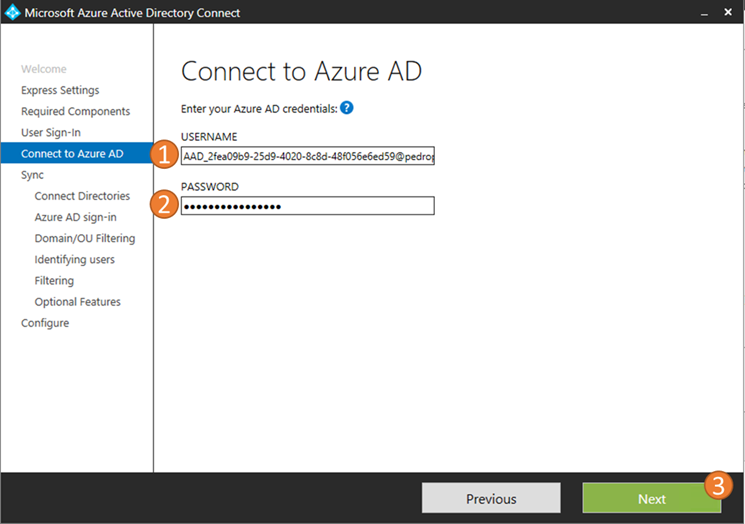 azure ad connect step by step
