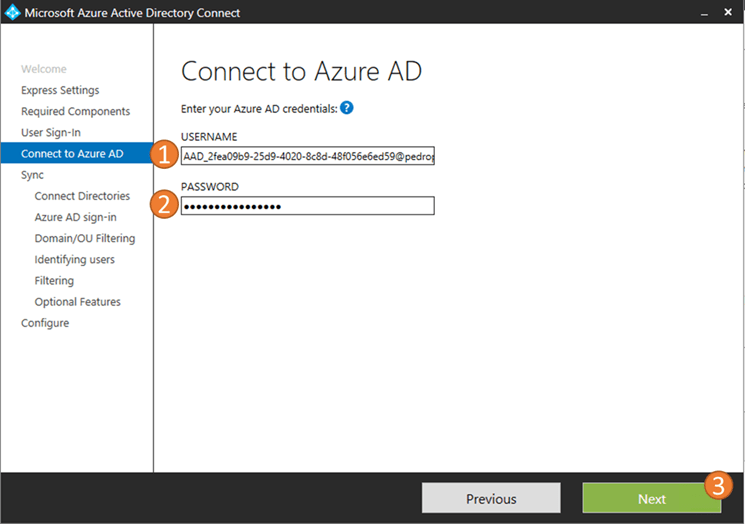 azure ad connect step by step