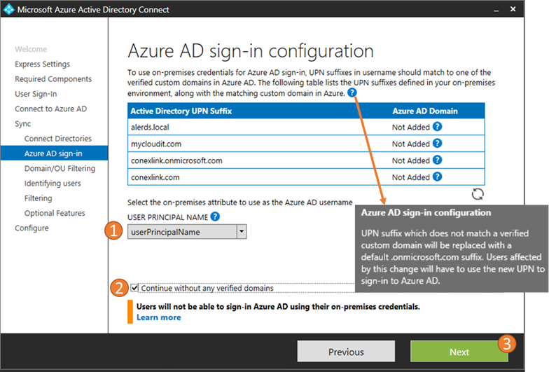 azure ad connect setup step by step