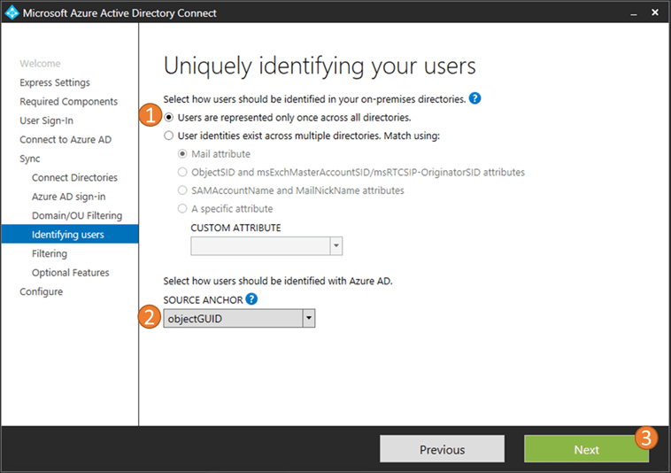 configure azure ad connect step by step