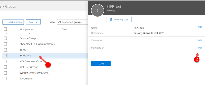 edit azure security group members