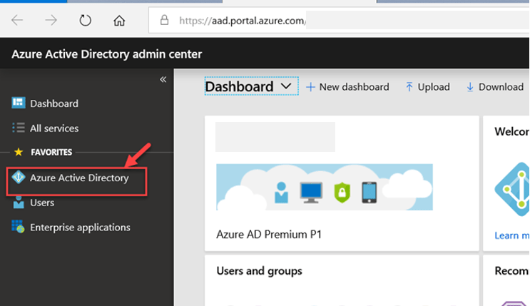 azure active directory admin center