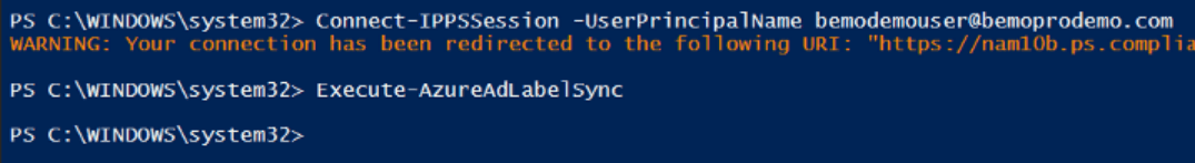 Turn on label sync