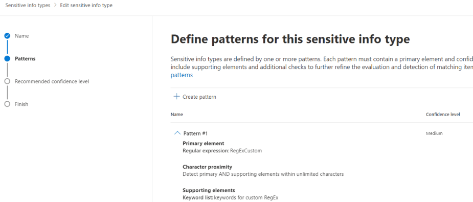 Inspect the details of the sensitive information type