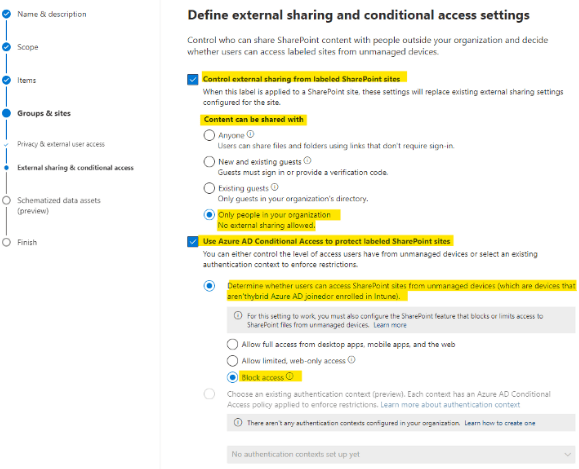 Define external sharing